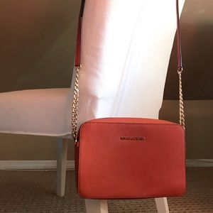 Michael Kors Jet Set Crossgrain Leather Crossbody